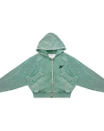 The Core Zip-Up - Washed Green